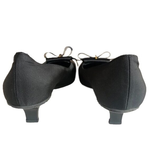 Vintage Y2K Di Sandro Bologna bow animal print kitten heel shoes - Picture 6 of 15